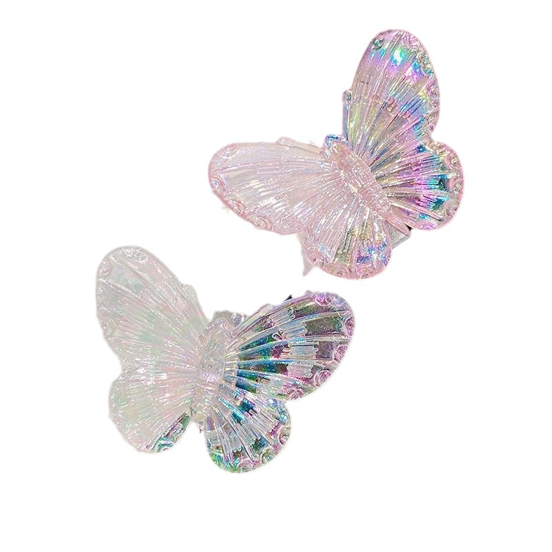 Hada de primavera arco flequillo clip lateral chica frente roto clip de pelo neto rojo trenzado clip de pelo de pico de pato clip tocado