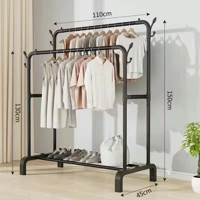 Percha de secado piso vertical percha de ropa barra de dormitorio percha de secado al aire libre percha de ropa balcón dormitorio alquiler percha de ruedas