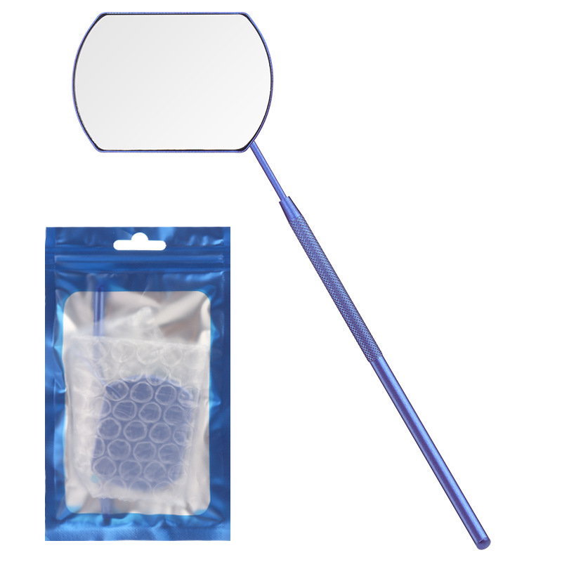 Venta al por mayor de injerto herramienta auxiliar de pestañas herramienta de inspección de pestañas cuadradas Espejo de inspección portátil de mano de acero inoxidable