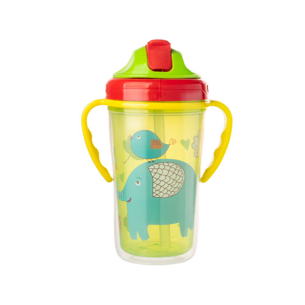 Fabricante de origen Taza de agua para niños Taza de pico de pato Taza de paja Taza de plástico Taza de agua 360 Serie completa de tazas para bebés