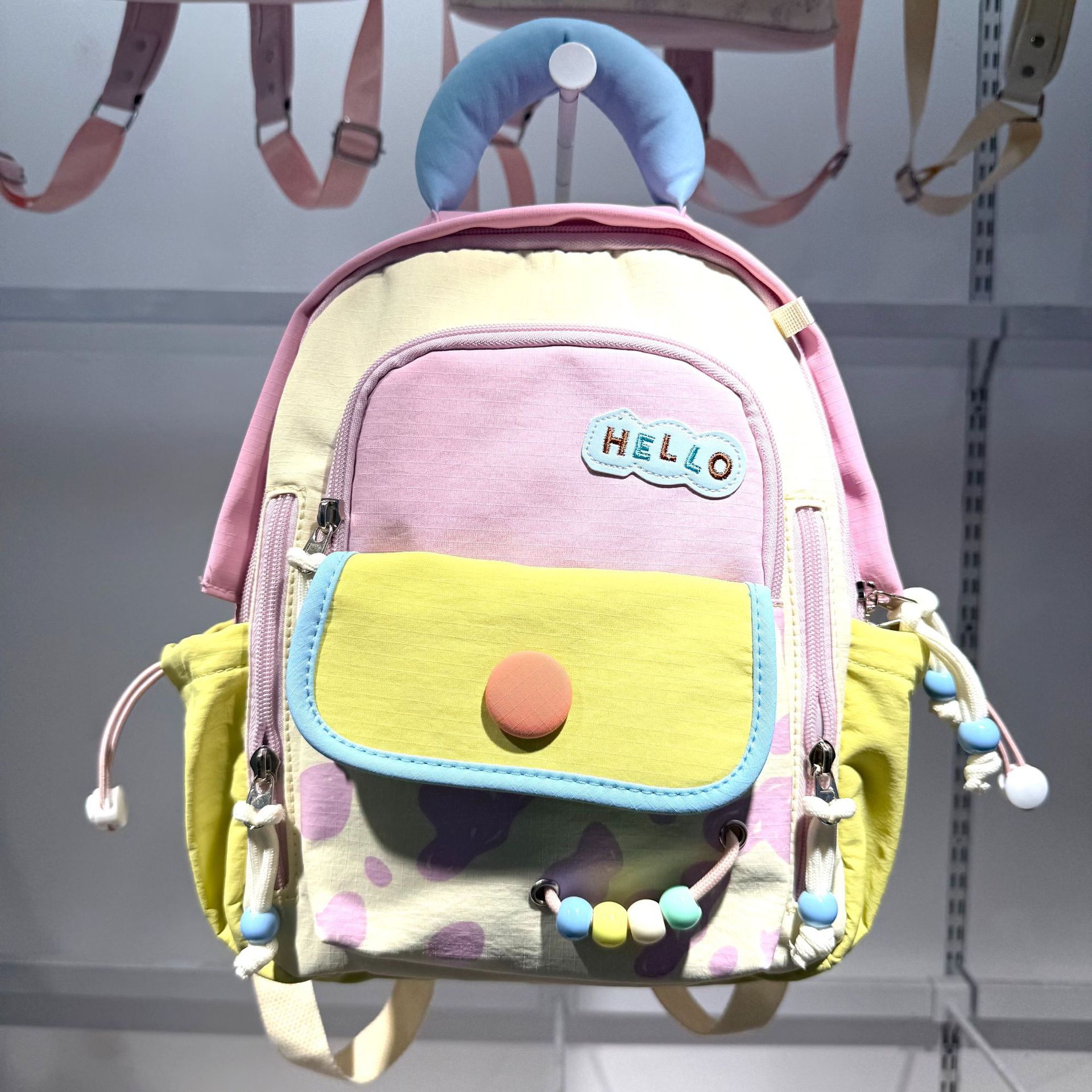 Mochila de dibujos animados para niños, mochila pequeña, 7 - 9 - 11 - 13 años, bolsas de moda para niños y niñas, color caramelo, ligero