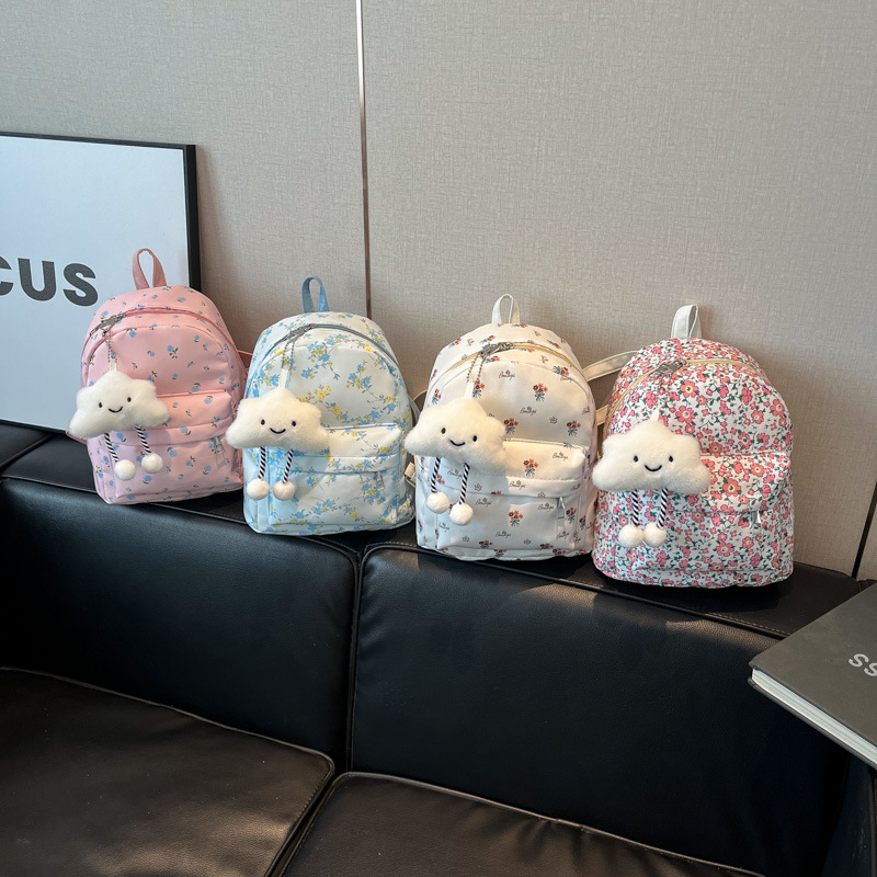 Primavera nueva flor suave mochila escolar niña fresca de gran capacidad mochila de estudiantes de secundaria secundaria mochila de estudiantes universitarios