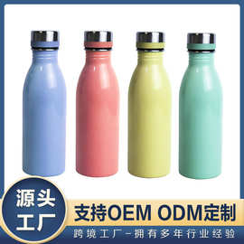欧美不锈钢保温杯可乐瓶创意小口瓶运动水壶户外可乐杯热转印定制