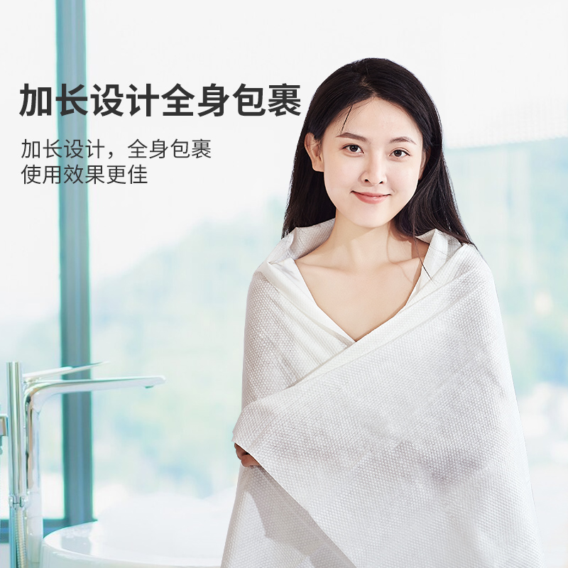 Disposable handheld bath towel for traveling