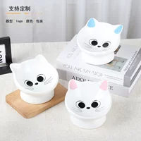 Керамическая кошачья миска для дома, милый кормушка для кота, миска для еды кота, кошачья миска