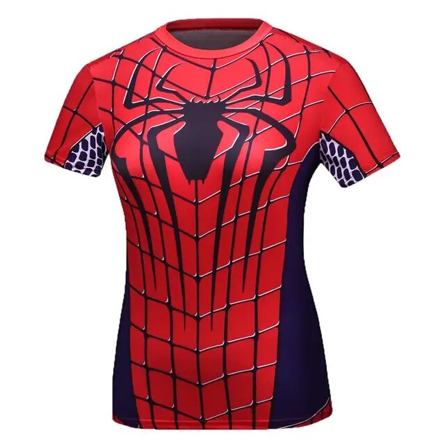 LaDies Pullover Top Summer Short Sleeve Wholesale LaDies New 3D PrinteD T-shirt Marvel Clothing Series