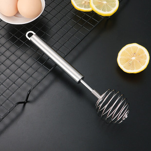 Factory New 304 stainless steel egg beater manual household kitchen egg blender hanging stirring egg