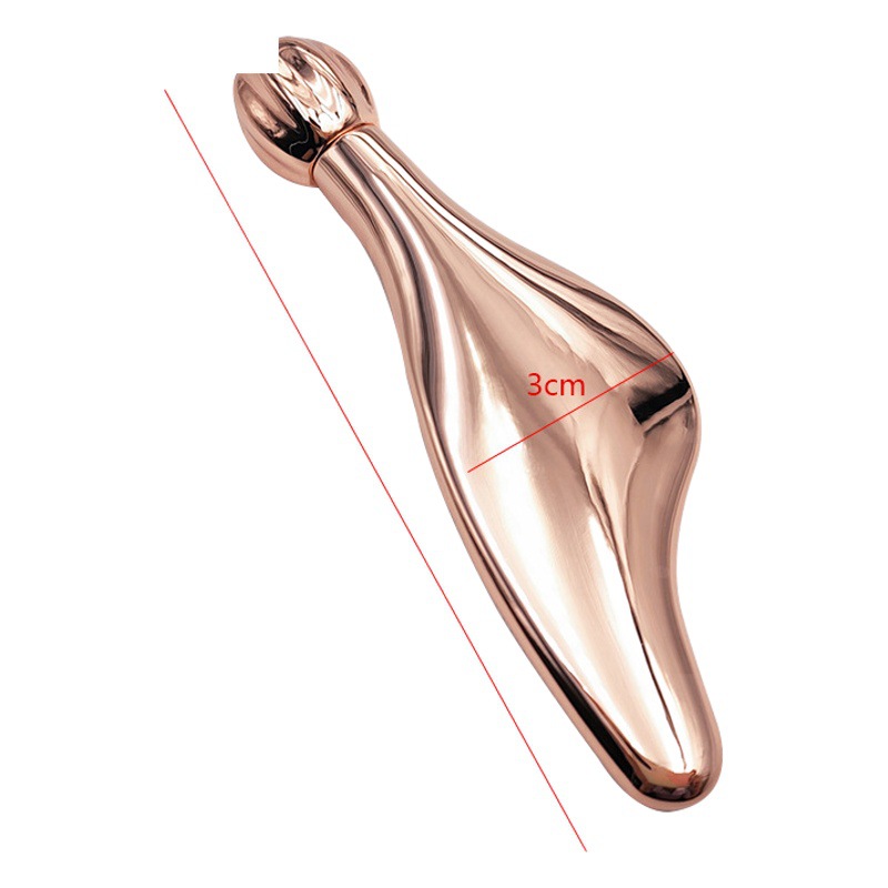 Rodillo metálico para masaje ocular, aplicador para crema facial y lifting de cara, regalo de belleza para el rostro