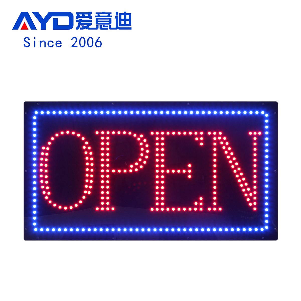 LED OPEN SIGNS 商店橱窗门头发光字母招牌 室内悬挂亚克力招牌