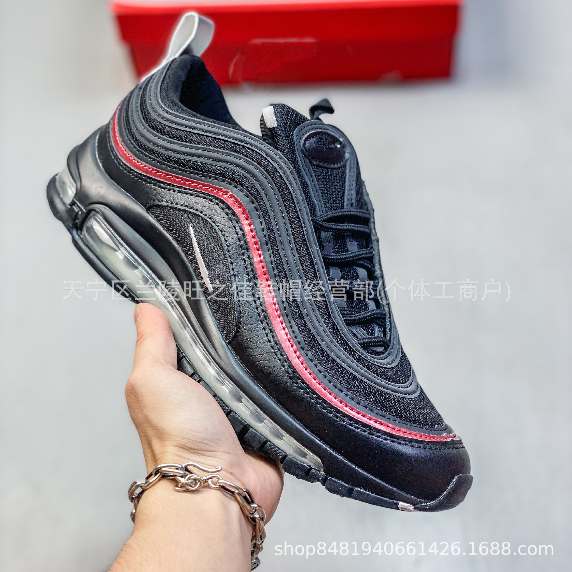 Putian zapatos transfronterizos al por mayor Air Max 97 pequeño gancho bala retro almohadilla de aire completo zapatillas deportivas casuales