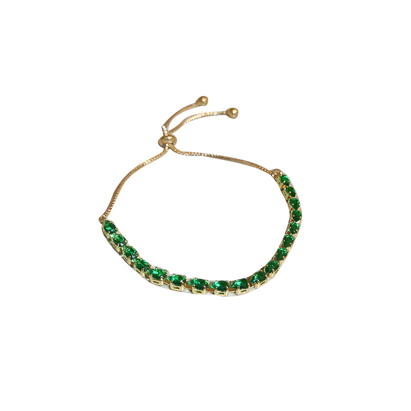 水滴锆石可调节手链东大门时尚ins高级感手环同学闺蜜手饰批发女