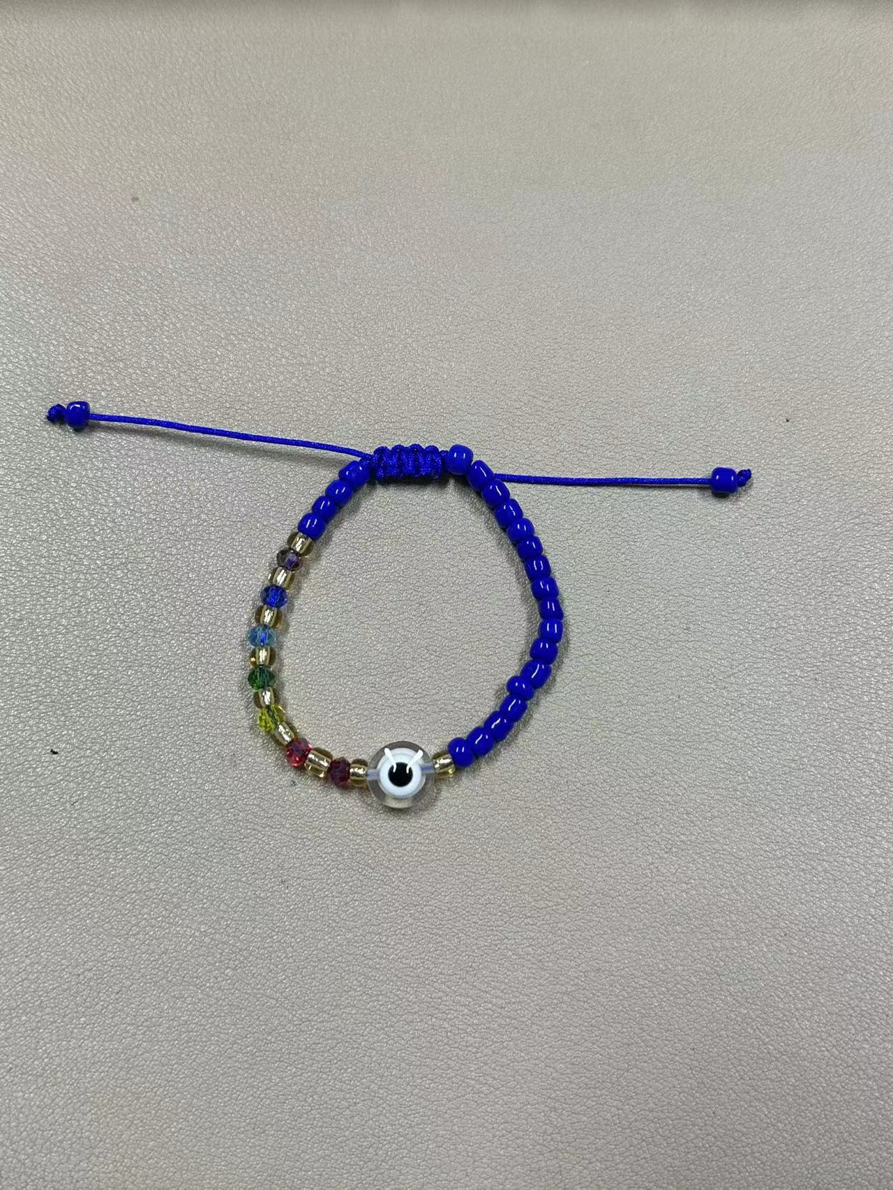 Lucky Evil Eye Red String Bracelet,Handmade Protection Jewelry.Ward Off Evil & Negative Energy,bless You With Safety & Good Luck.Adjustable,minimalist_voghion.com