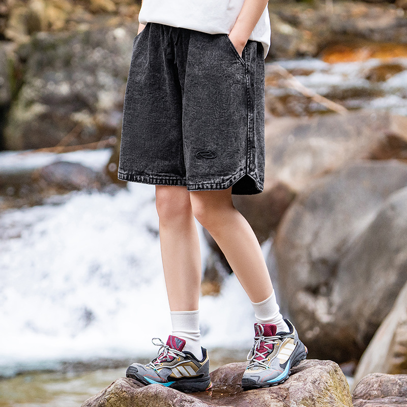 Verano estilo americano vaqueros lavados con agua hacer viejos pantalones retro diseño de moda de tamaño grande para hombres y mujeres image 2
