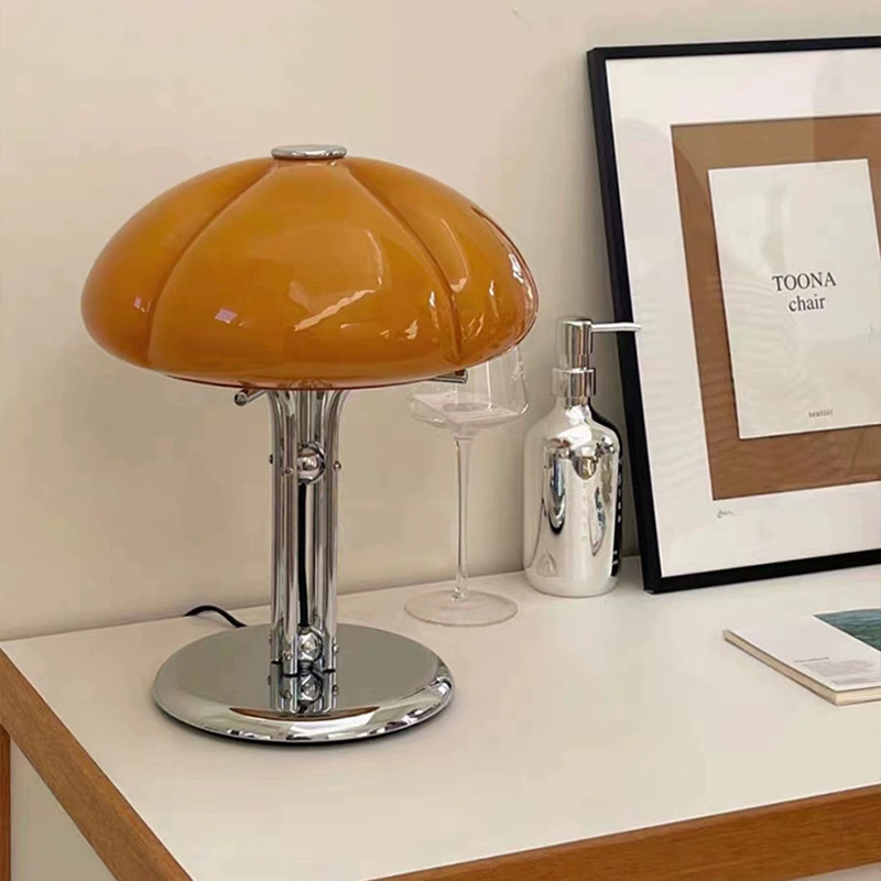 Table lamp for bedroom, retro design creative lantern for bed
