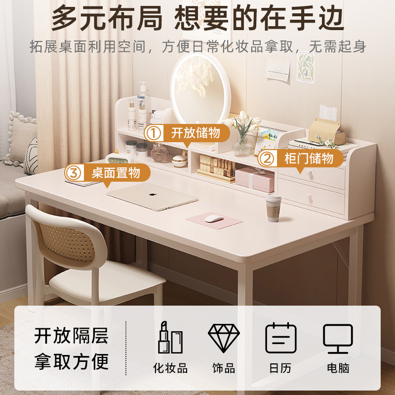 Comodador escritorio de computadora en un dormitorio moderno y minimalista 2025 nuevo estudio estudiantil 2 en 1 escritorio multifuncional