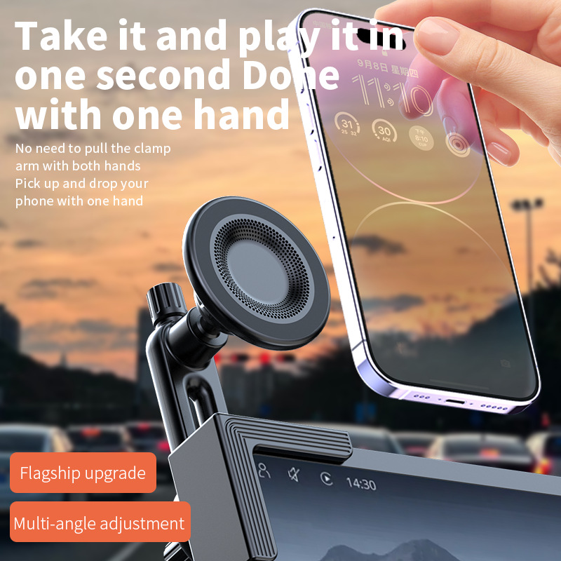 New Energy Vehicle Magnetic Mobile Phone Holder Central Control Screen Special Floating Screen Strong Adsorption Mobile Phone Navigation Holder