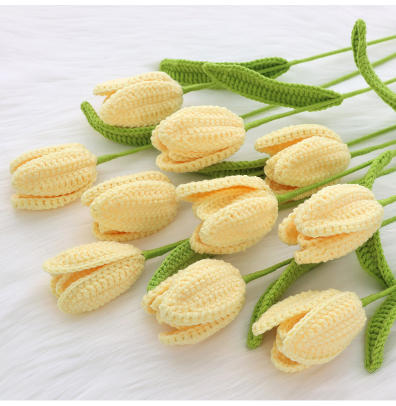 Flower Pattern Sweet Flower Yarn Iron  Artificial Flowers