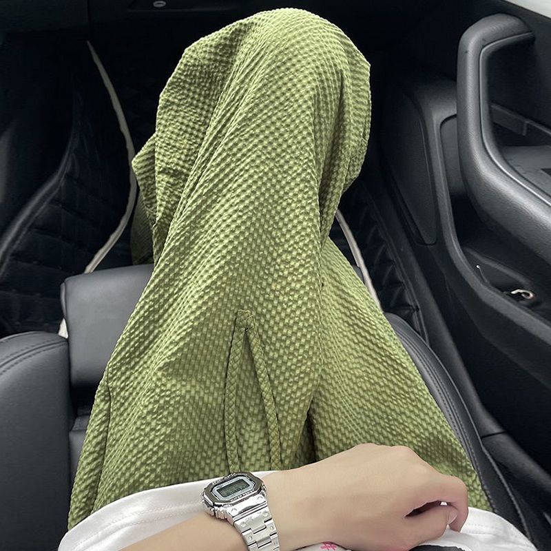 Men's Breathable Bubble Gauze Casual Pants Quick-dry Summer Trousers_voghion.com