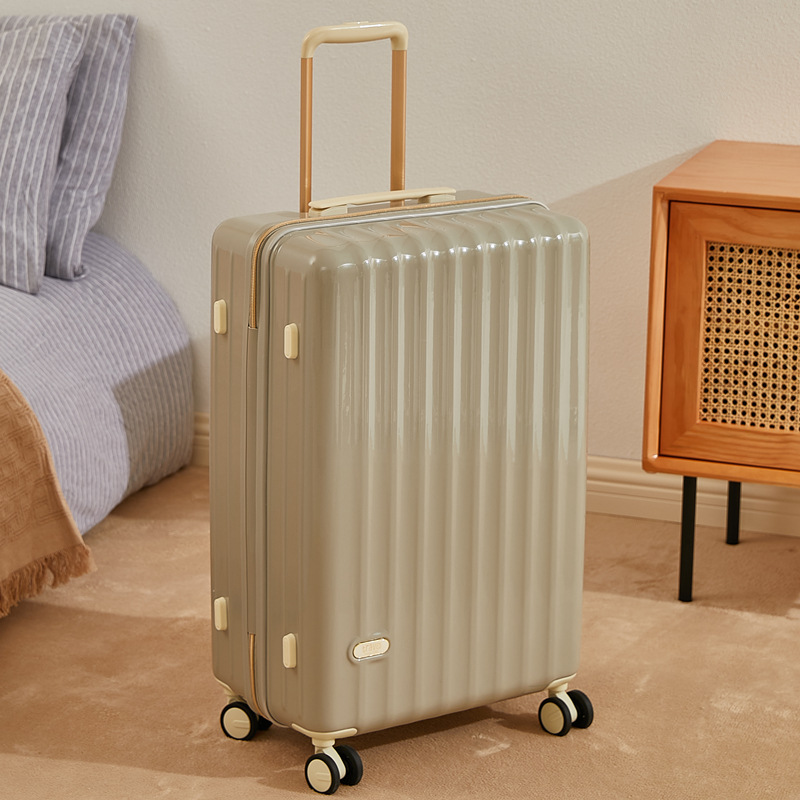 Equipaje exportación japonés celebridad en línea 24 mudo universal rueda PC estudiante trolley caso hembra ultra-ligera maleta 20 pulgadas macho