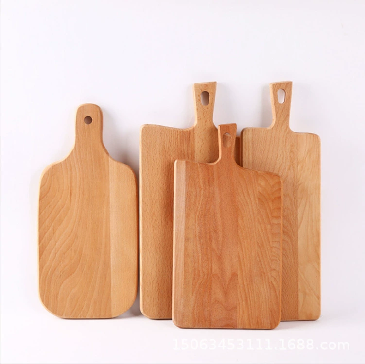 Wooden square Japanese cutting board from natural wood
