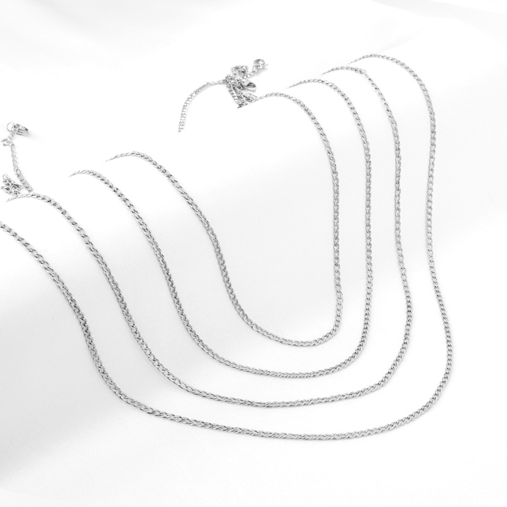 Retro Geometric Solid Color Stainless Steel Plating Necklace 1 Piece