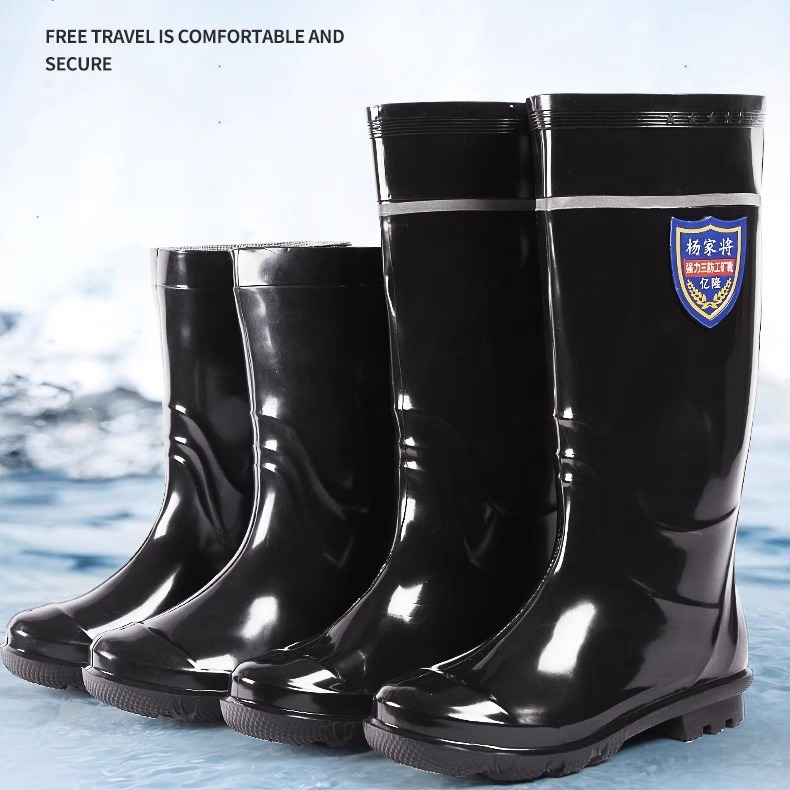 男士保暖防水雨靴男防滑工地劳保短筒水鞋低帮胶鞋雨靴中高筒雨鞋