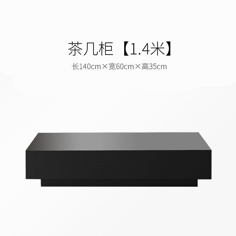 テレビキャビネットコーヒーテーブルモダンイタリアンブラック木製ホームリビングルーム小さなアパートコーヒーテーブルテレビキャビネットフロアキャビネット組み合わせ|undefined