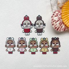 新しい合金クマ泣き子合金ペンダント DIY ペンダントブレスレットキーホルダー携帯電話バッグアクセサリー
