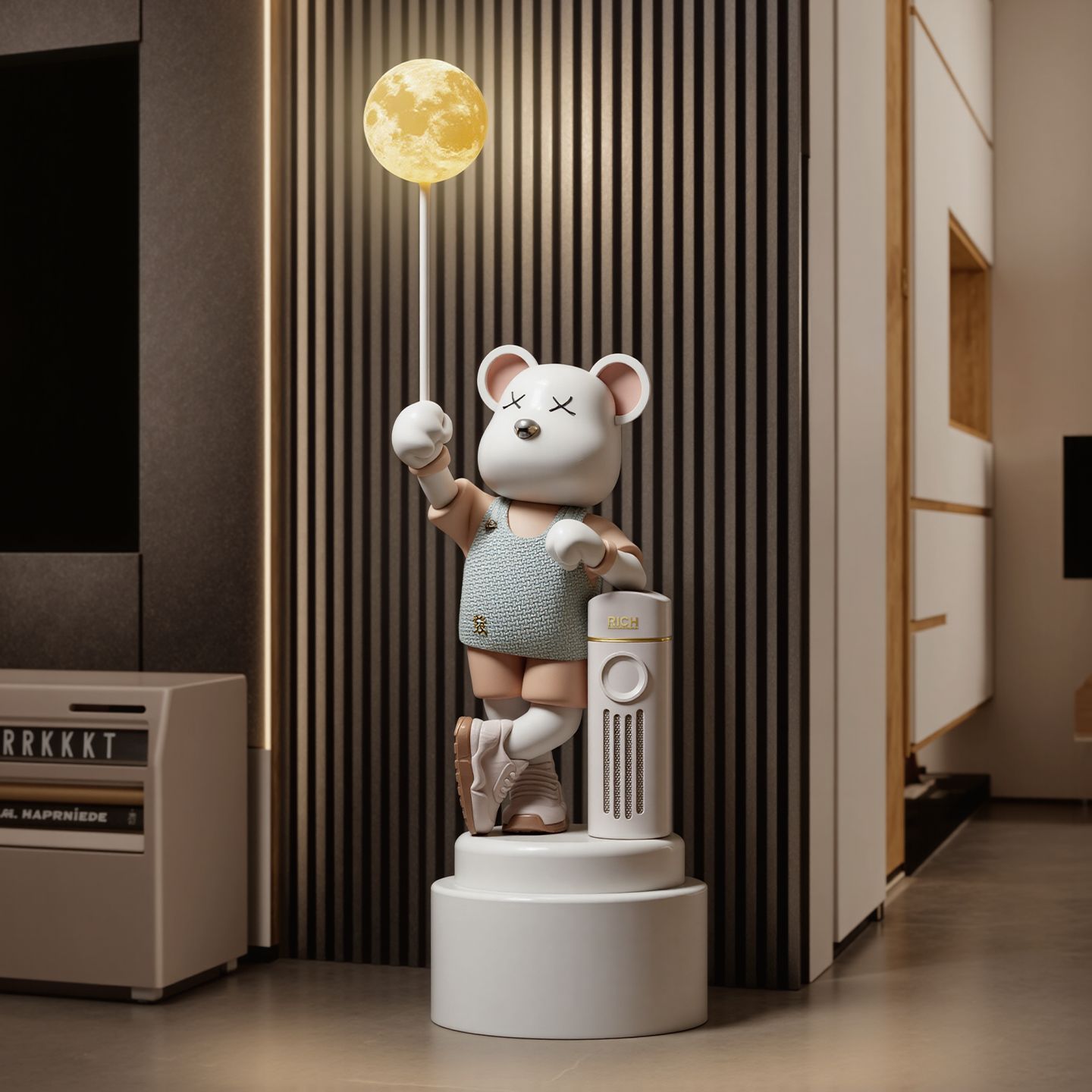 Violent Bear Ornaments Living Room Tv Cabinet Sofa Large Floor-Standing Decoration Piggy Bank Bluetooth Speaker Housewarming Gift