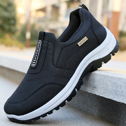 Cross-border outdoor men's shoes Spring new style middle-aged and elderly leisure sports lightweight single shoes comfortable slip-on loafer