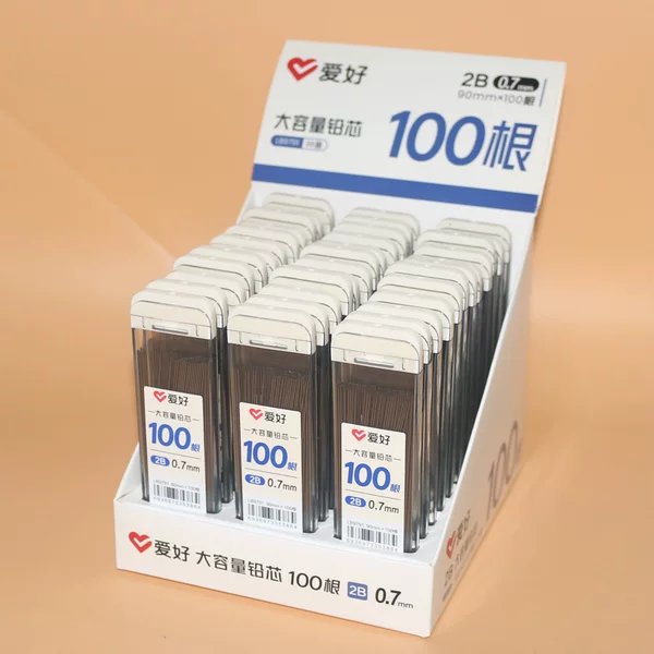 Hobby Lb9791 Large Capacity Lead Refills 2B Mechanical Pencil 0.5 Refill 0.7mm Mechanical Pencil Lead 100-Pack