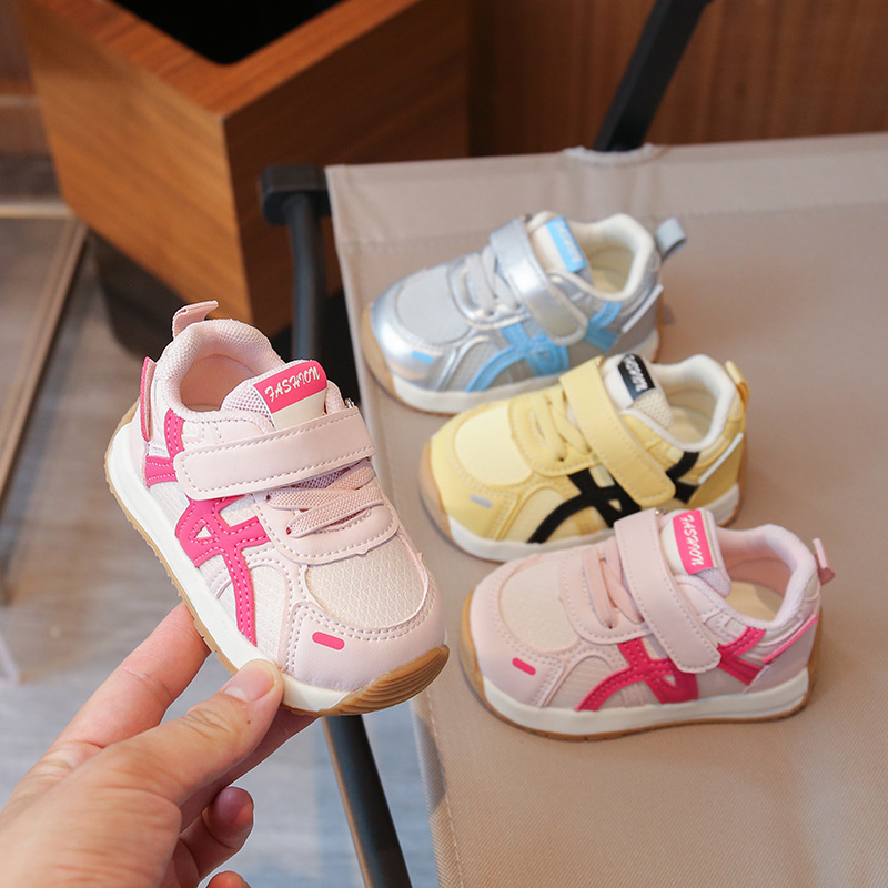 Baby Toddler Shoes 0-1-3 Years Old Autumn and Winter New Infant Leather Non-Slip Sports Shoes Functional Shoes for Boys and Girls