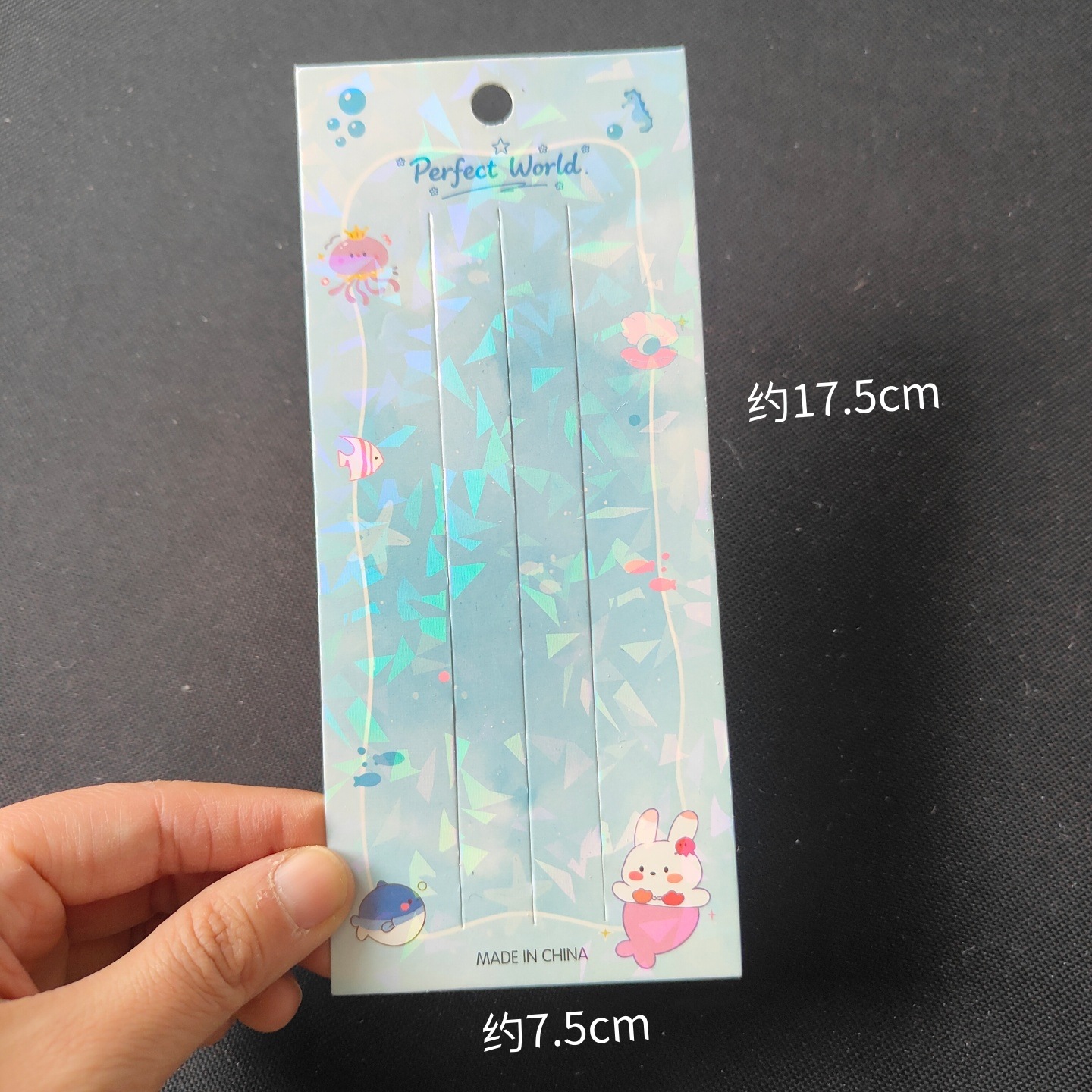 Multi-especificación azul marino tarjeta de papel clip de cabello tarjeta de embalaje flash láser diy material de joyería para el cabello
