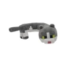 40cmu -shaped gray and white cat