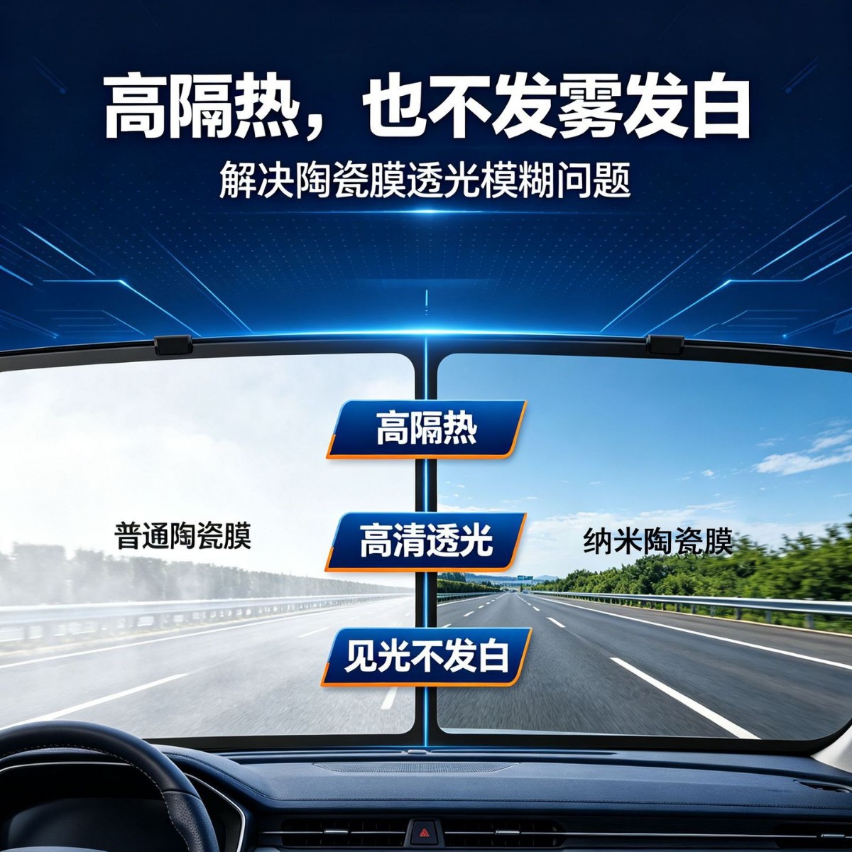 Wholesale car sun film, nano-ceramic magnetically controlled film, car window glass film, high-definition heat insulation film, sun protection film, explosion-proof film