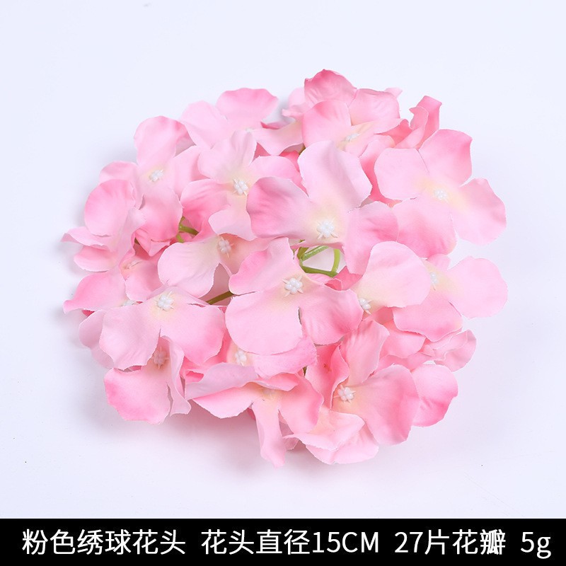 Wool hydrangea head + flower pole