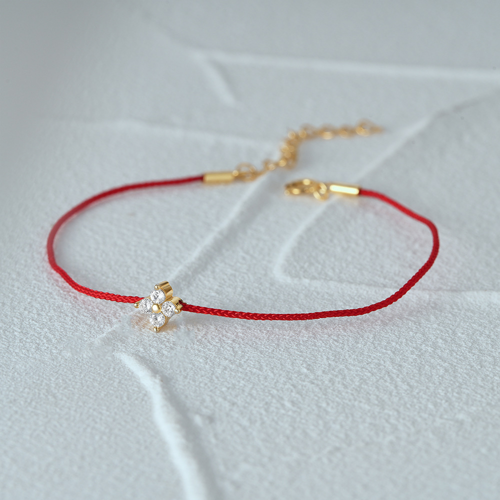 2g Weight Bracelets Classification 1 Piece Quantity Daily Occasion 925 Sterling Silver, rope Material Star Pattern Women's Gender Plating Design Simple Style Style Simple Style Star 925 Sterling Silver Rope String Bracelets Wholesale 3