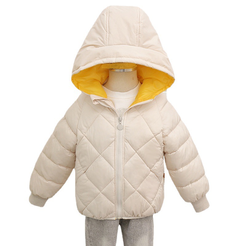 Otoño e invierno Abrigo acolchado de algodón para niños Abrigo con capucha engrosada para hombres y mujeres Abrigo acolchado de algodón para niños de estilo coreano