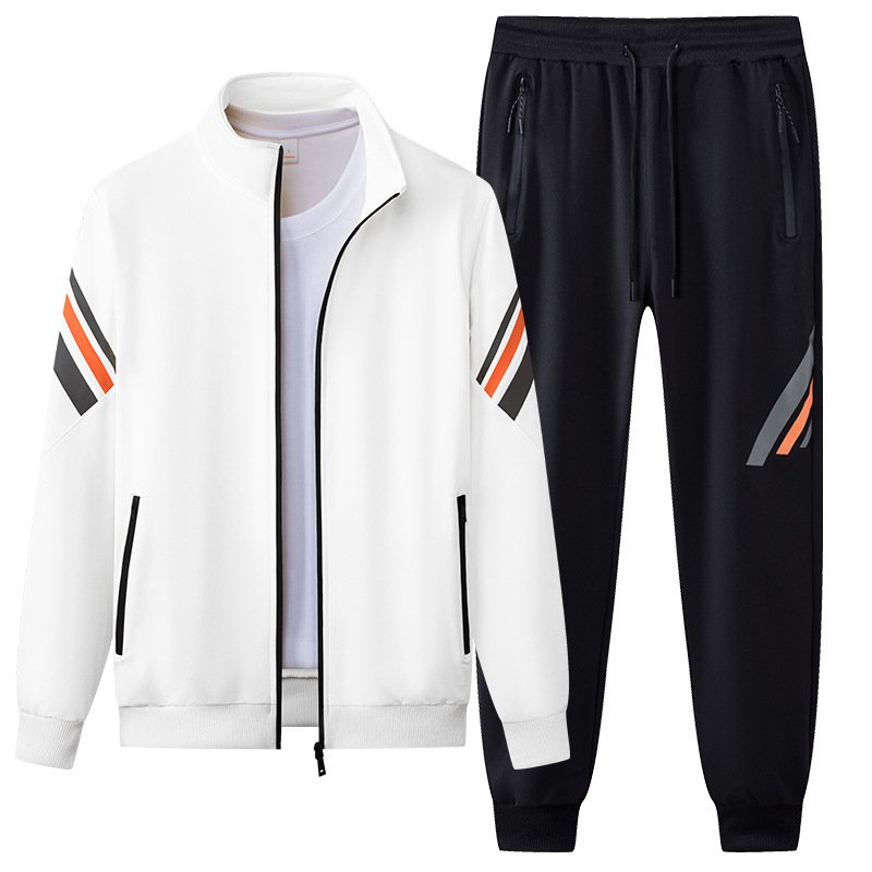 Hombres deportivos ociosos primavera y otoño camisetas de manga larga suéter pantalones largos para hombres 2024 nuevo suéter para hombres un conjunto completo