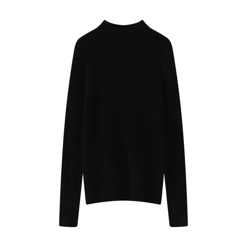 Pure Mountain Cashmere Sweater Women's Half-turtleneck Autumn and Winter Slim-fit Slimming Knitted Base Cashmere Sweater