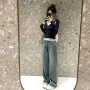春季小众大码修身t恤