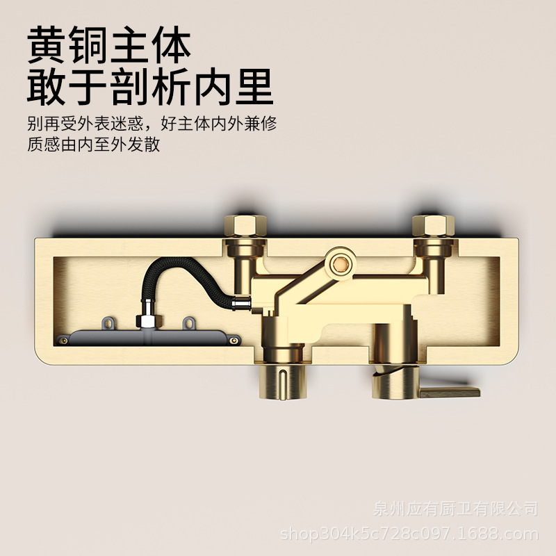 跨境拉丝枪灰增压全铜淋浴花洒套装家用卫生间冷热淋浴器浴室花洒|undefined