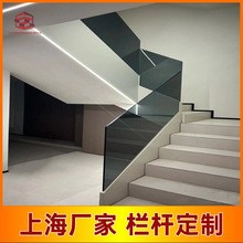304不锈钢楼梯扶手立柱 上海厂家室外阳台玻璃护栏栏杆 支持定制