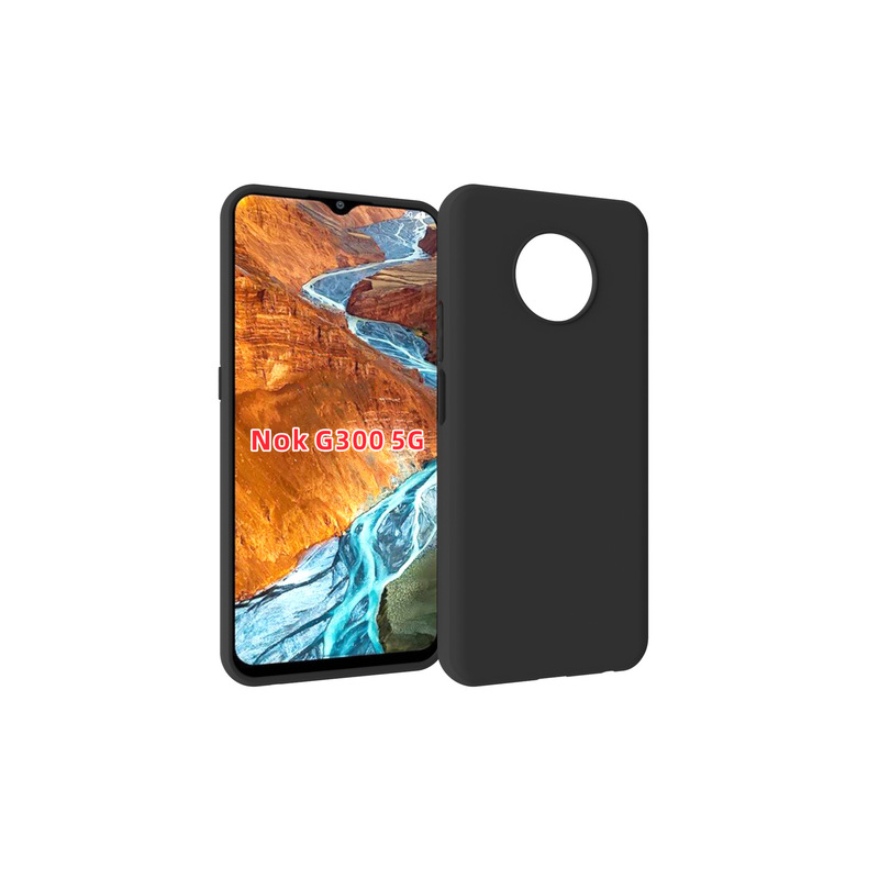 Suitable for Nokia G300 5g Full Matte Material Black Leather Case Special Fuel Injection TPU Mobile Phone Protective Case Suitable for Nokia G300 5g Full Matte Material Black Leather Case Special Fuel Injection TPU Mobile Phone Protective Case