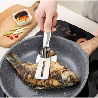 304 pala de filete de acero inoxidable clip de carne asada clip de pescado asado clip de comida pan panqueque de cocina coreana clip de pescado frito asado
