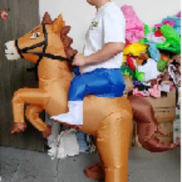 Montar dinosaurio animal ropa inflable niños adultos unicornio Pascua conejo accesorios de Halloween ropa divertida