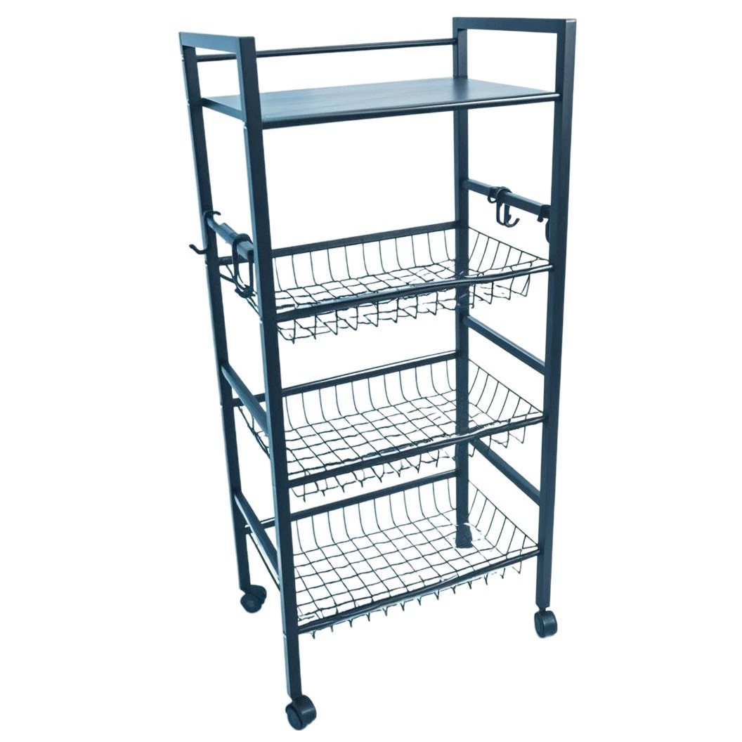 Storage rack storage roller extra thick kitchen storage rack floor-standing thick and thick multi-layer storage