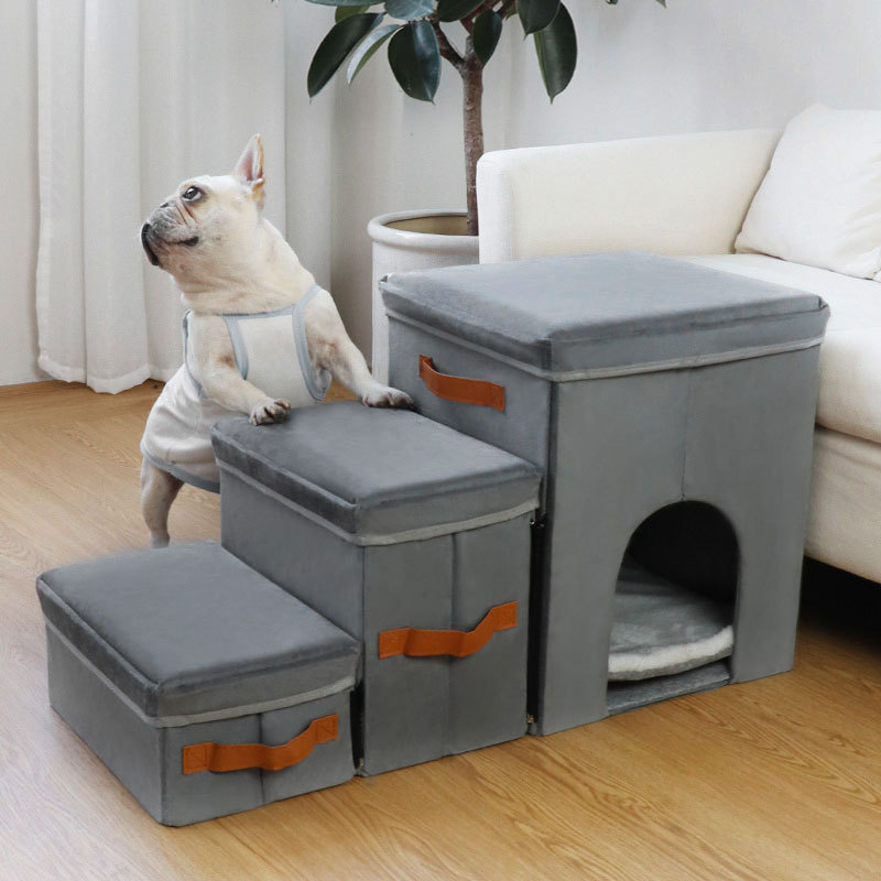 Dog Bed Sofa Stairs Folding Storage Dog Ladder Portable Ramp Pet Stairs Steps