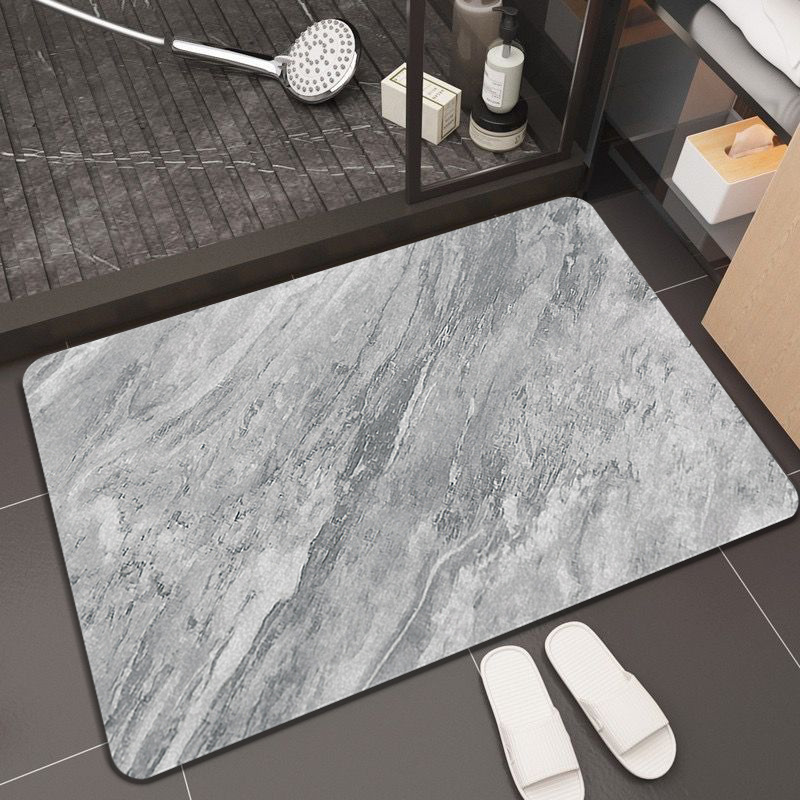 Baño de barro de diatomeas absorción de agua suelo blando de baño de barro de diatomeas puerta de baño anti-deslizante cojín de pies secos rápidos