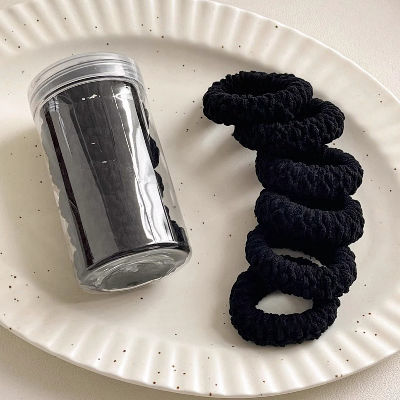 Cauda de cabello de cabello alta 2025 nueva banda de goma de alta gama para mujeres, elástica y duradera, anillo de cabello, cubierta de cuero, toque de cabeza